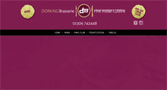 Desktop Screenshot of dorkingbrasserie.co.uk